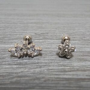 $3 SALE! | 2 Sparkling Upper Ear Cartilage Earrings